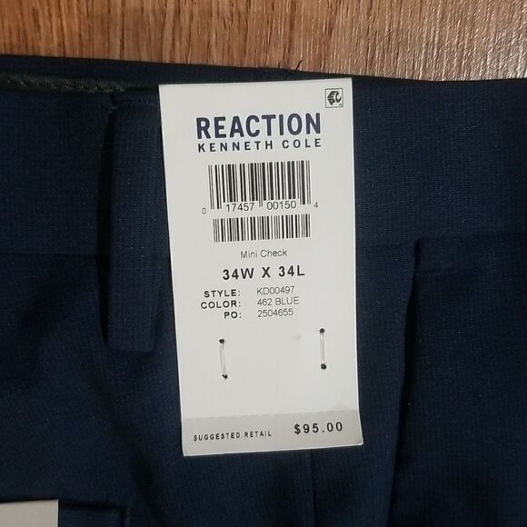 Reaction Kenneth Cole pants 34w x 34L new with tags - Picture 4 of 14